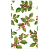 Painted Holly White Recycled Guest Towels - includes 15 Guest Towels