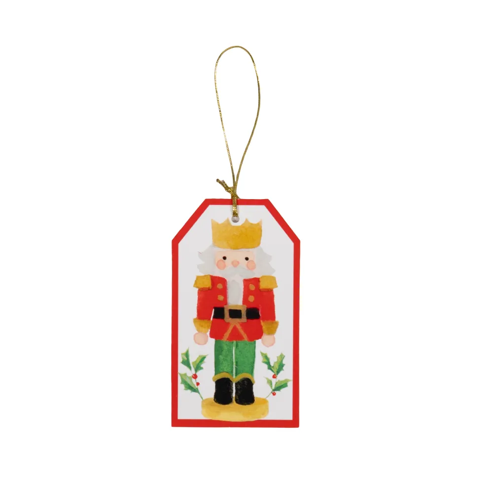 Painted Nutcracker Hang Tags - includes 4 Hang Tags
