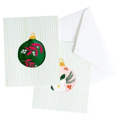 Painted Ornaments Assorted Boxed Note Cards - 10 Note Cards & 10 Envelopes