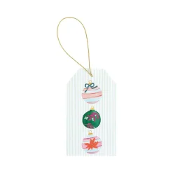 Painted Ornaments Classic Foil Gift Tags - 4 Per Package