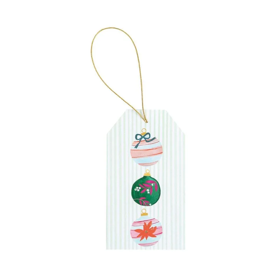 Painted Ornaments Classic Foil Gift Tags - 4 Per Package