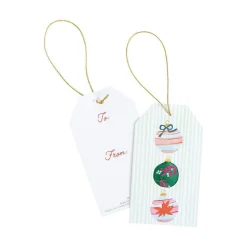 Painted Ornaments Classic Foil Gift Tags - 4 Per Package