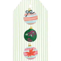 Painted Ornaments Classic Foil Gift Tags - 4 Per Package