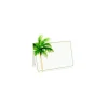 Painted Palm Tree Place Cards - 8 Per Package