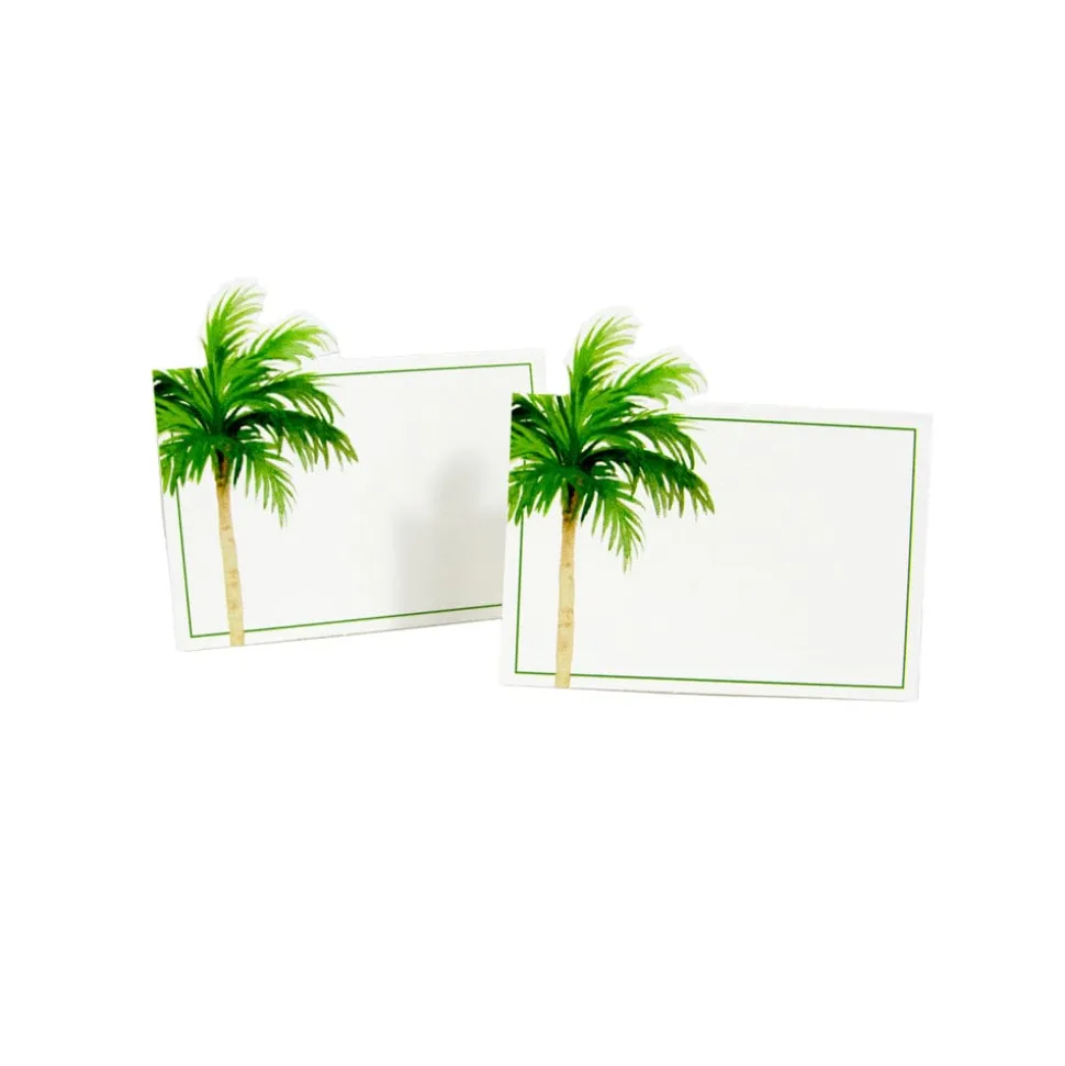 Painted Palm Tree Place Cards - 8 Per Package
