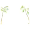 Painted Palm Trees Correspondence Cards - 12 Per Package