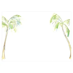 Painted Palm Trees Correspondence Cards - 12 Per Package