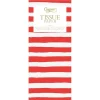Painted Stripe Tissue Paper in Red & White - 4 Sheets Included