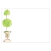 Painted Topiary Correspondence Cards - 12 Per Package