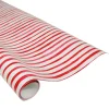 Painterly Stripe Red & White Gift Wrap - One 30" X 8' Roll