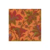 Paisley Leaves Coral Boxed Cocktail Napkins - includes 12 Boxed Cocktail Napkins