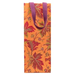 Paisley Leaves Coral Gift Bags - includes 1 Gift Bags