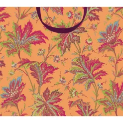 Paisley Leaves Coral Gift Bags - includes 1 Gift Bags