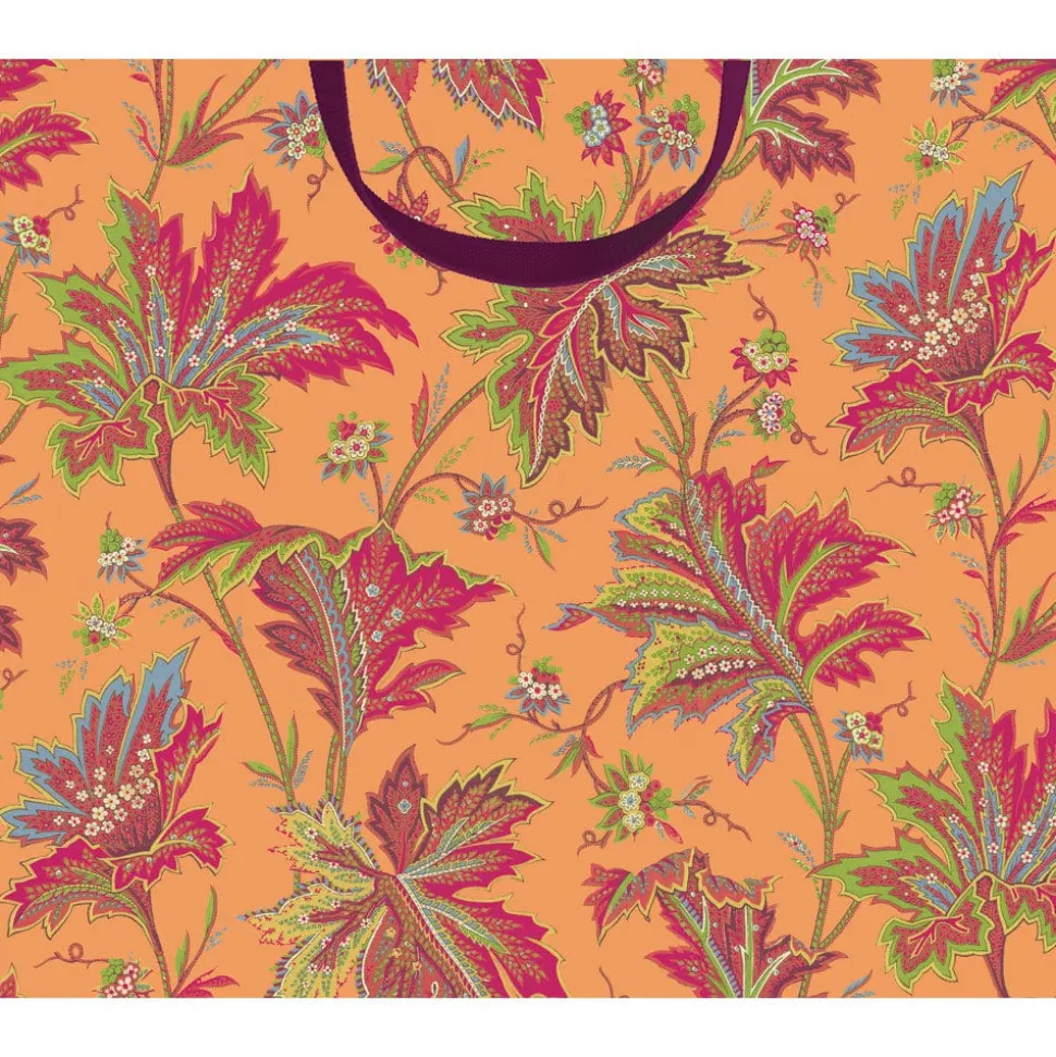 Paisley Leaves Coral Gift Bags - includes 1 Gift Bags