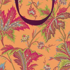 Paisley Leaves Coral Gift Bags - includes 1 Gift Bags