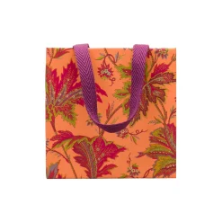 Paisley Leaves Coral Gift Bags - includes 1 Gift Bags