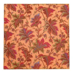 Paisley Leaves Coral Luncheon Napkins - includes 20 Luncheon Napkins
