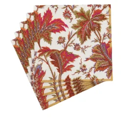 Paisley Leaves Ivory Luncheon Napkins - includes 20 Luncheon Napkins