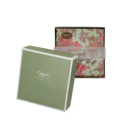 Paisley Leaves Sage Green Boxed Cocktail Napkins - includes 12 Boxed Cocktail Napkins