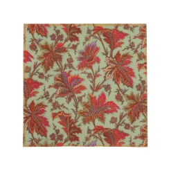 Paisley Leaves Sage Green Cocktail Napkins - includes 20 Cocktail Napkins