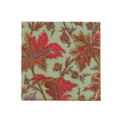 Paisley Leaves Sage Green Cocktail Napkins - includes 20 Cocktail Napkins