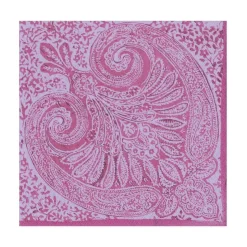 Paisley Medallion Paper Luncheon Napkins in Raspberry - 20 Per Package