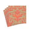Palazzo Paper Cocktail Napkins in Coral - 20 Per Package