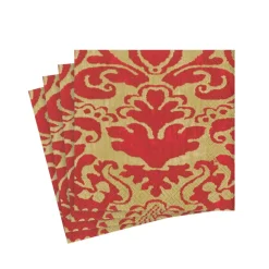 Palazzo Paper Cocktail Napkins in Red - 20 Per Package
