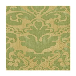 Palazzo Paper Luncheon Napkins in Moss Green - 20 Per Package