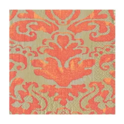 Palazzo Paper Luncheon Napkins in Coral - 20 Per Package