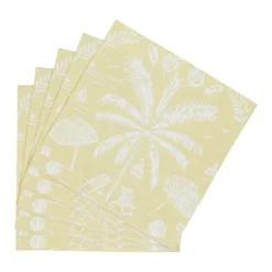 Palms And Parasols Key Lime Cocktail Napkins - 20 Per Package