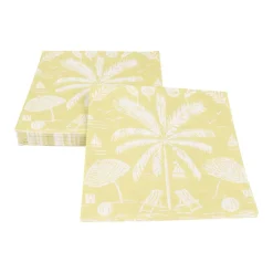 Palms And Parasols Key Lime Luncheon Napkins - 20 Per Package