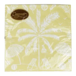 Palms And Parasols Key Lime Luncheon Napkins - 20 Per Package