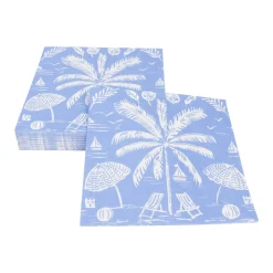 Palms And Parasols Ocean Luncheon Napkins - 20 Per Package