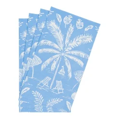 Palms And Parasols Ocean Guest Towel Napkins - 15 Per Package