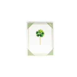 Palms Foil Boxed Note Cards - 10 Cards and 10 Envelopes per Package