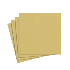 Paper Linen Solid Cocktail Napkins in Gold - 15 Per Package