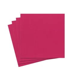 Paper Linen Solid Cocktail Napkins in Fuchsia - 15 Per Package