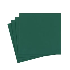 Paper Linen Solid Cocktail Napkins in Hunter Green - 15 Per Package