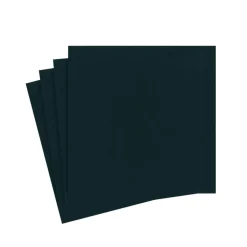 Paper Linen Solid Cocktail Napkins in Black - 15 Per Package
