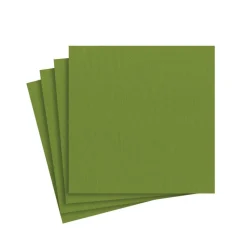 Paper Linen Solid Cocktail Napkins in Leaf Green - 15 Per Package