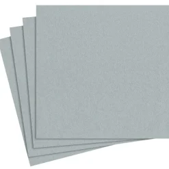 Paper Linen Solid Dinner Napkins in Silver - 12 Per Package