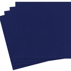 Paper Linen Solid Dinner Napkins in Navy Blue - 12 Per Package