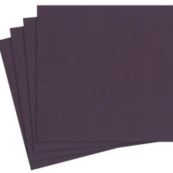 Paper Linen Solid Dinner Napkins in Aubergine - 12 Per Package