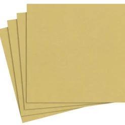 Paper Linen Solid Dinner Napkins in Gold - 12 Per Package