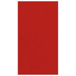 Paper Linen Solid Guest Towel Napkins in Red - 12 Per Package