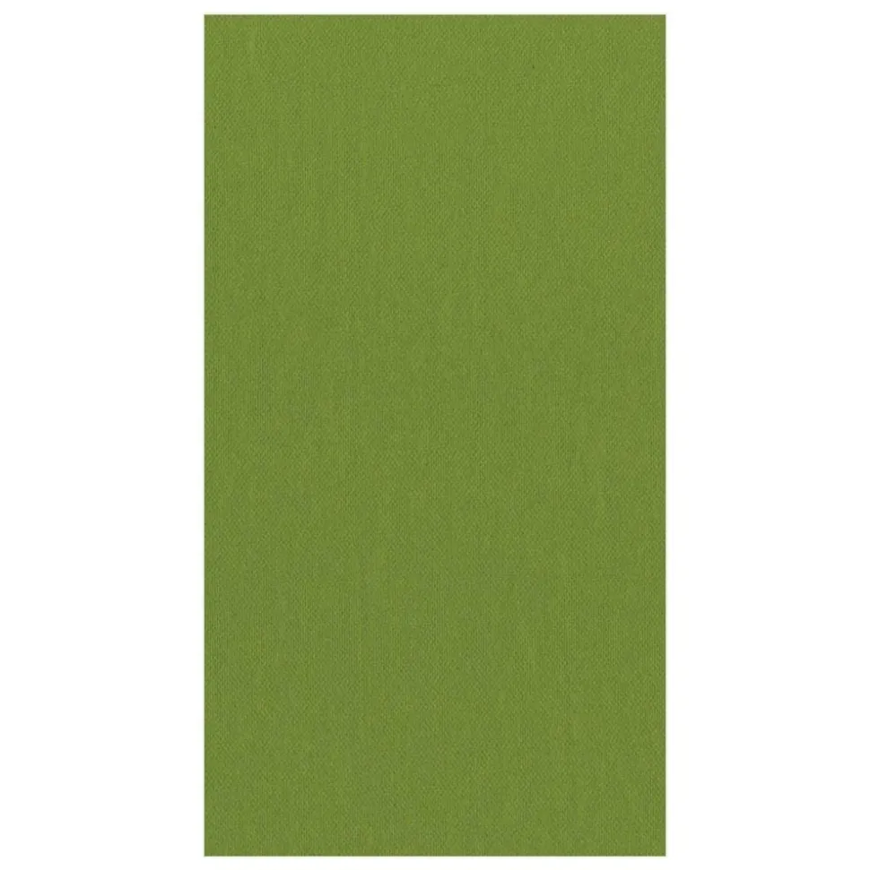 Paper Linen Solid Guest Towel Napkins in Leaf Green - 12 Per Package
