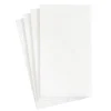 Paper Linen Solid Guest Towel Napkins in White - 12 Per Package