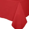 Paper Linen Solid Table Cover in Red - 1 Each