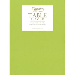 Paper Linen Solid Table Cover in Lime Green - 1 Each